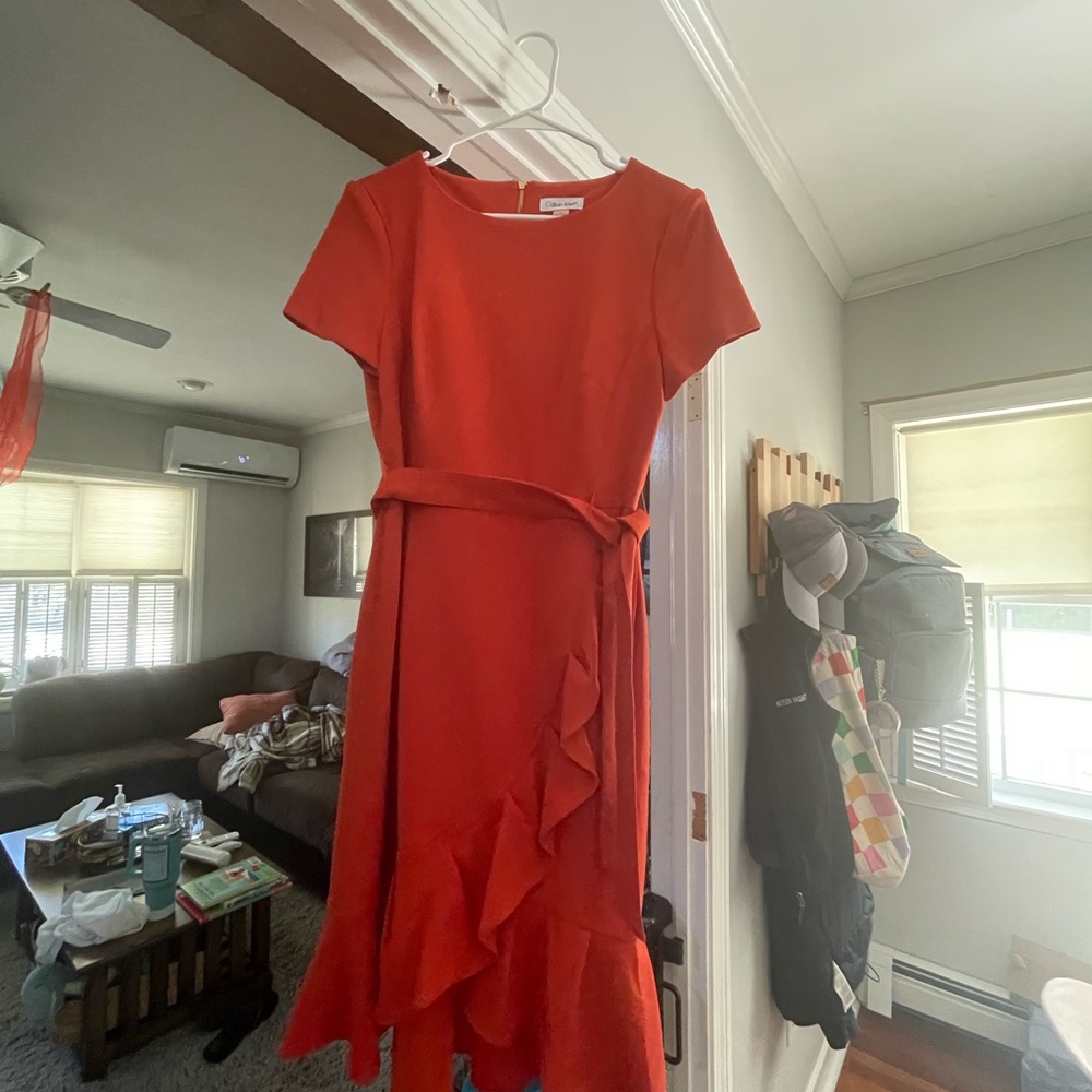 Calvin Klein Orange Dress